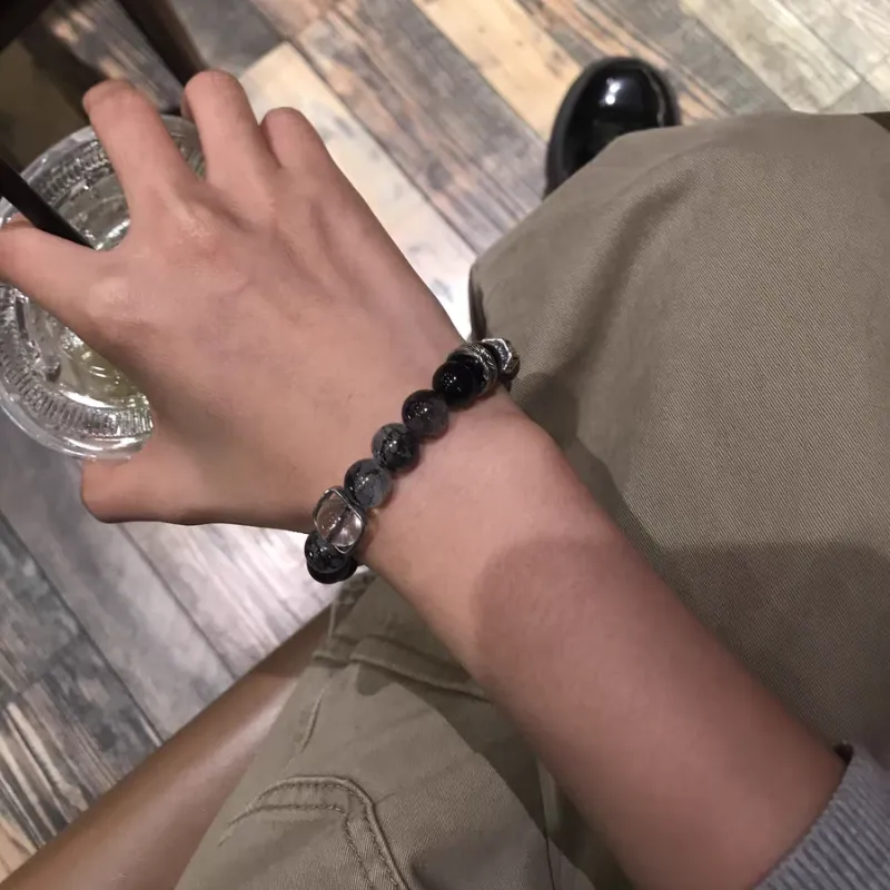 BLESSED BULLET Colored Glaze Jade Bracelets Unisex-4