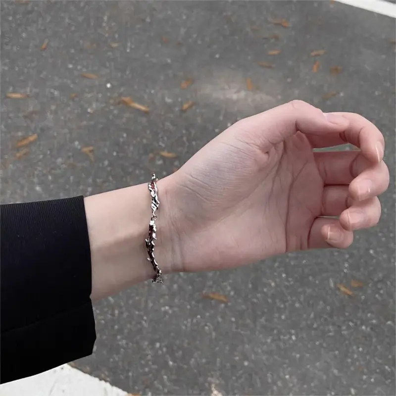 BLESSED BULLET Alloy Bracelets Unisex Red-4