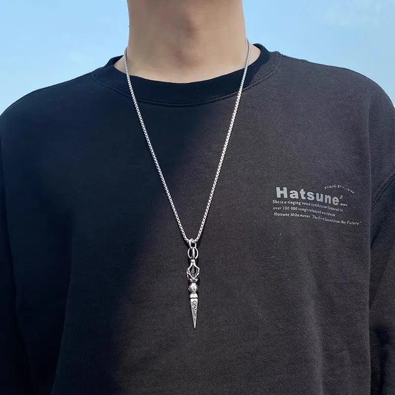 BLESSED BULLET Alloy Necklaces Unisex-2