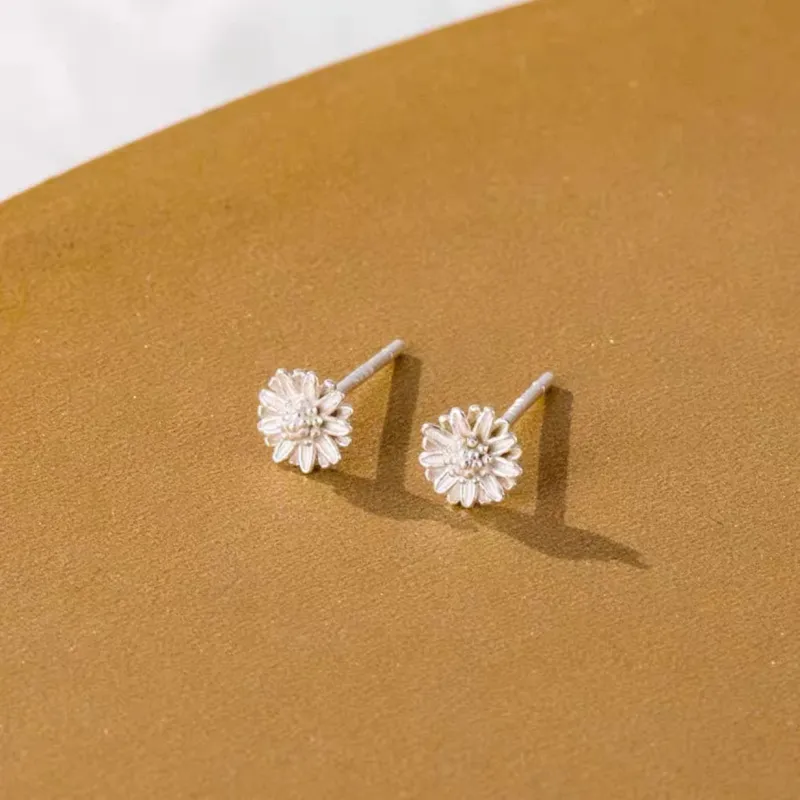 BLESSED BULLET 999 Fine Silver Stud Earrings Women's-1