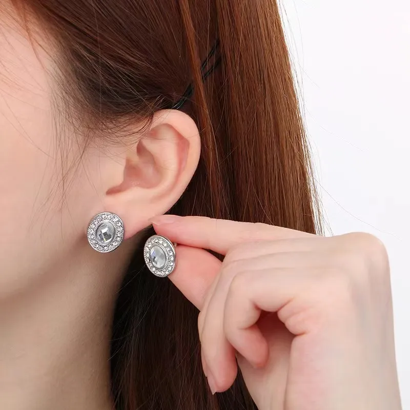 BLESSED BULLET Titanium Steel Stud Earrings Women's-3
