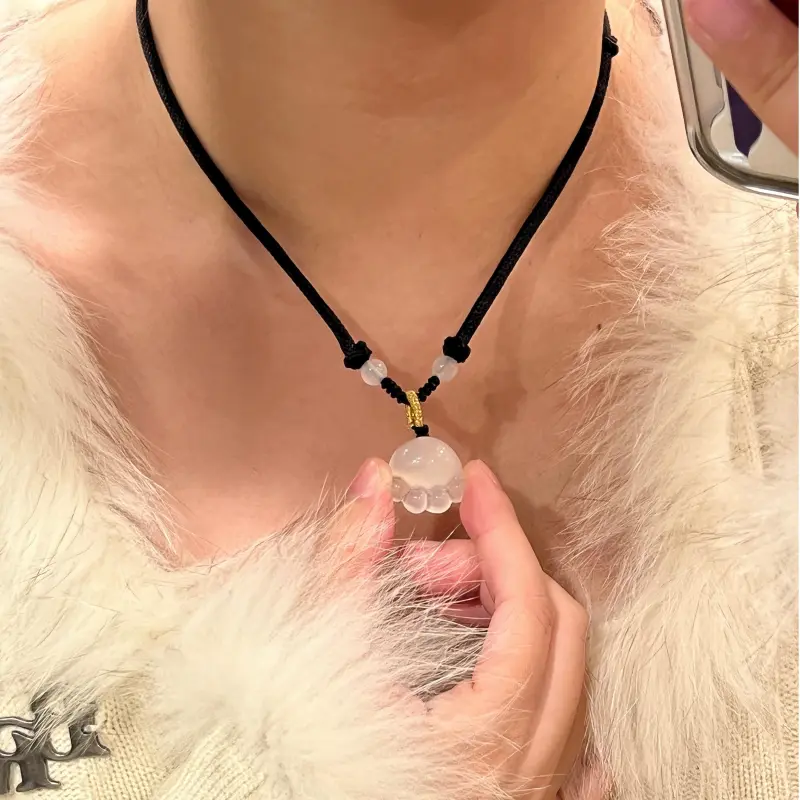 BLESSED BULLET Agate Necklaces Women's-1