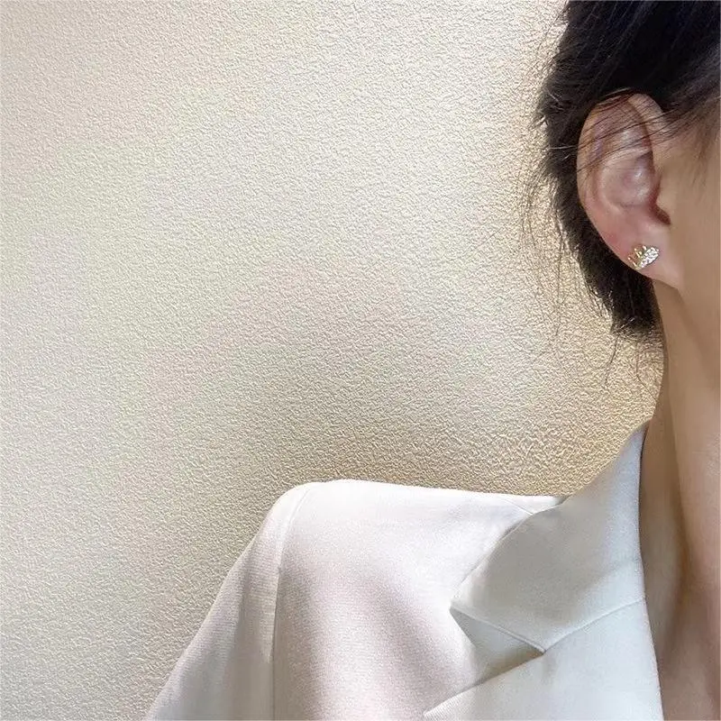 BLESSED BULLET S925 Silver Stud Earrings Women's-2