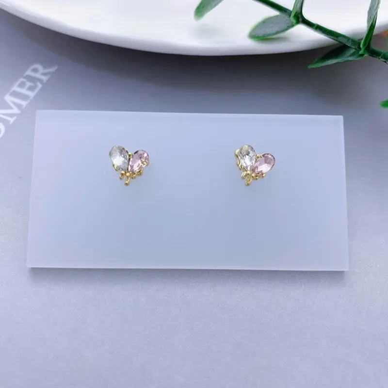 BLESSED BULLET S925 Sterling Silver Stud Stud Earrings Women's-2