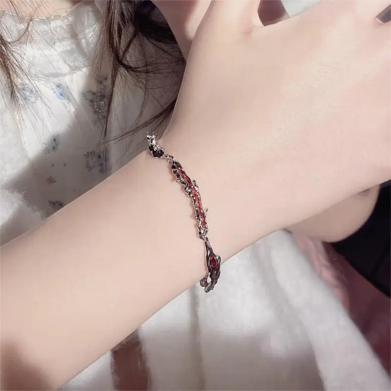 BLESSED BULLET Alloy Bracelets Unisex Red-2