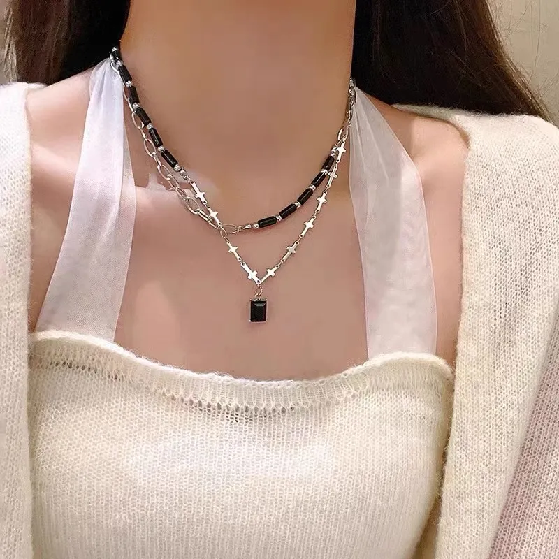 BLESSED BULLET Titanium Steel Necklaces Women's-3