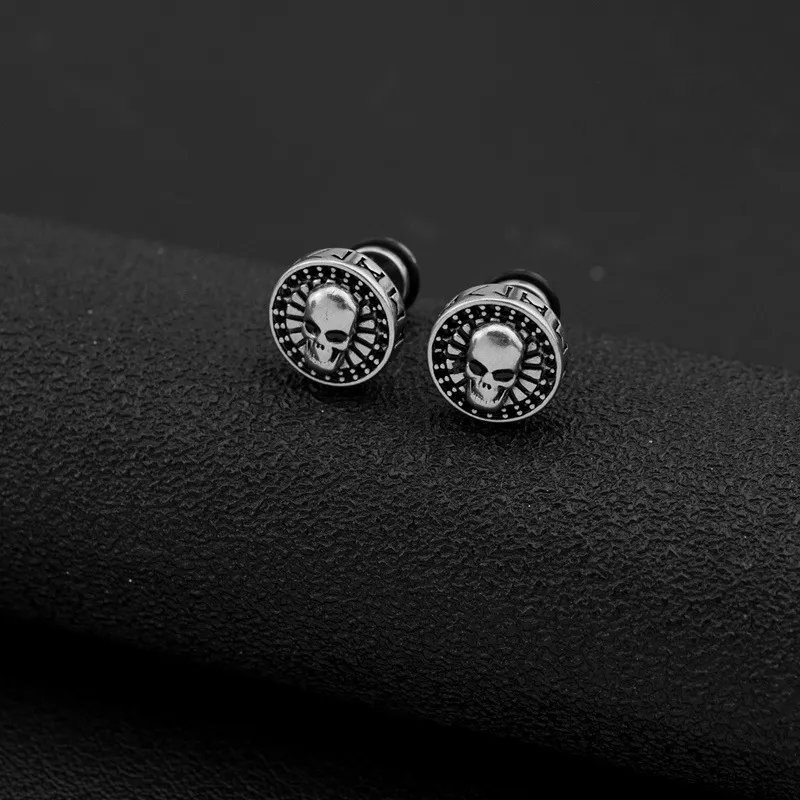 BLESSED BULLET Alloy Stud Earrings Men's-10