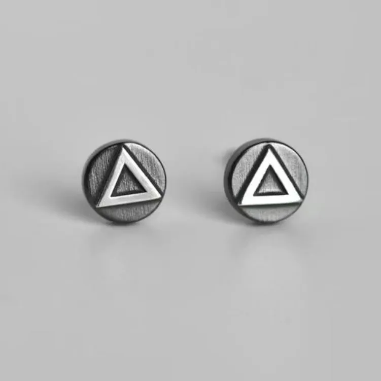 BLESSED BULLET Alloy Stud Earrings Men's-10