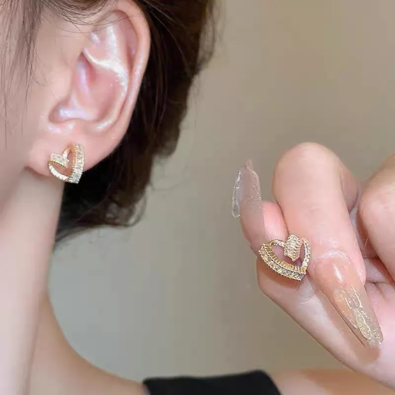BLESSED BULLET Copper Stud Earrings Women's-3