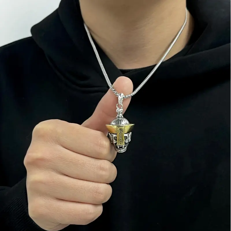 BLESSED BULLET Copper Alloy Necklaces Men's-2