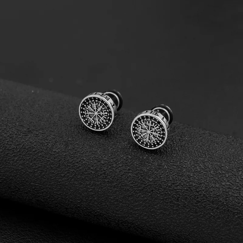 BLESSED BULLET Alloy Stud Earrings Men's-1