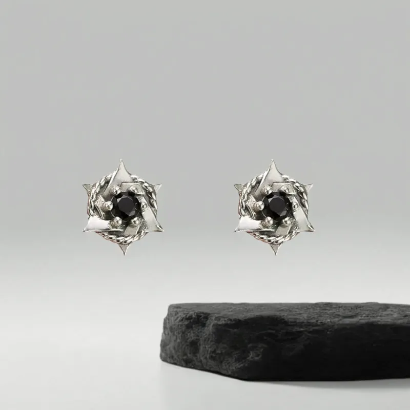 BLESSED BULLET Copper Alloy Stud Earrings Men's-8