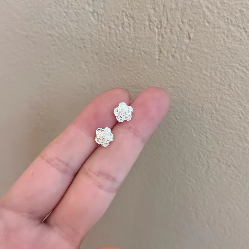 BLESSED BULLET Zircon Stud Earrings Women's-3