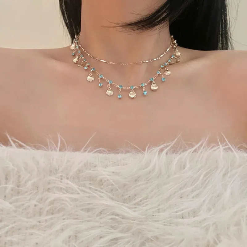 BLESSED BULLET Alloy Shell Necklaces Women's-4