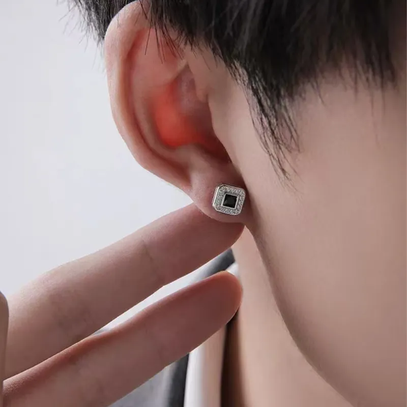 BLESSED BULLET Alloy Stud Earrings Men's-7