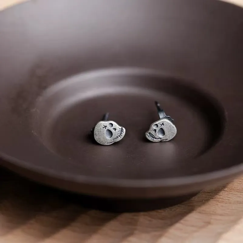BLESSED BULLET Alloy Stud Earrings Men's-5