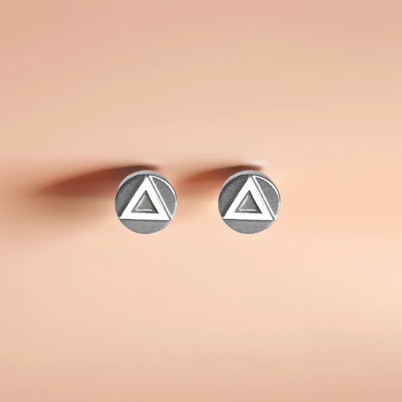 BLESSED BULLET Alloy Stud Earrings Men's-12