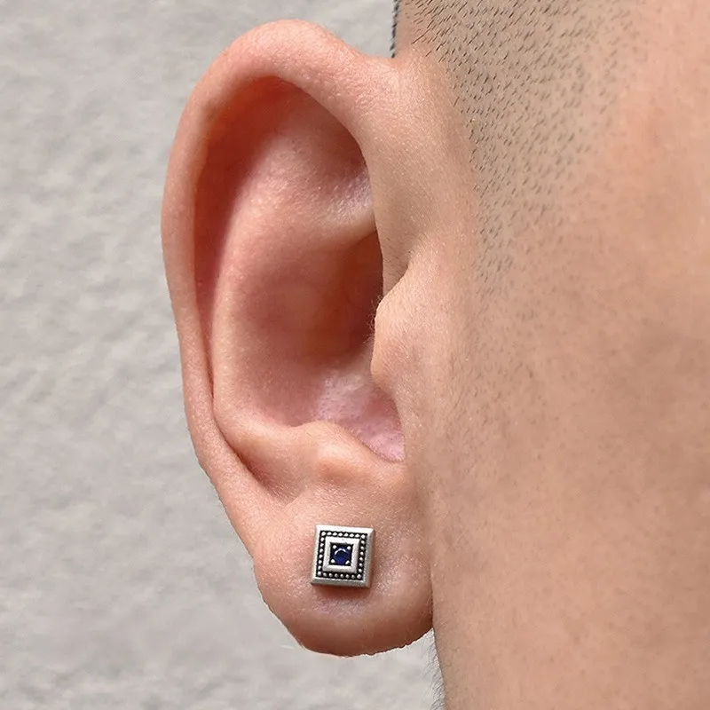BLESSED BULLET Alloy Stud Earrings Men's-5