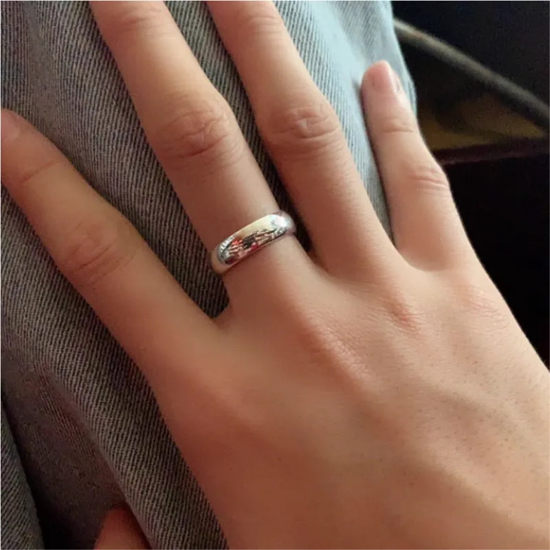 BLESSED BULLET Silver Rings Unisex-4