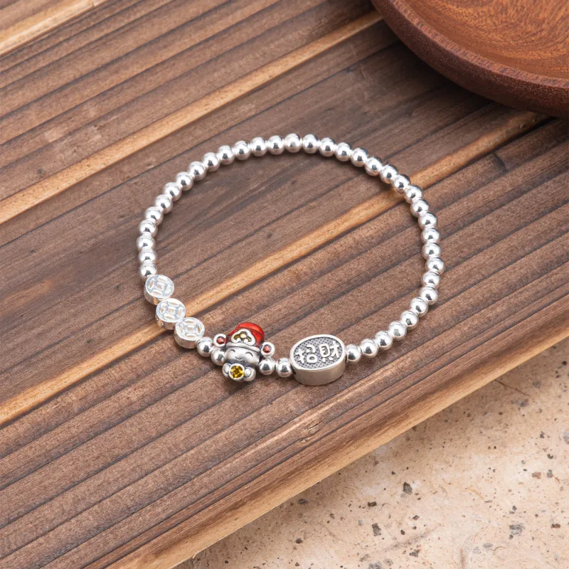 BLESSED BULLET 999 Fine Silver Bracelets Unisex-2