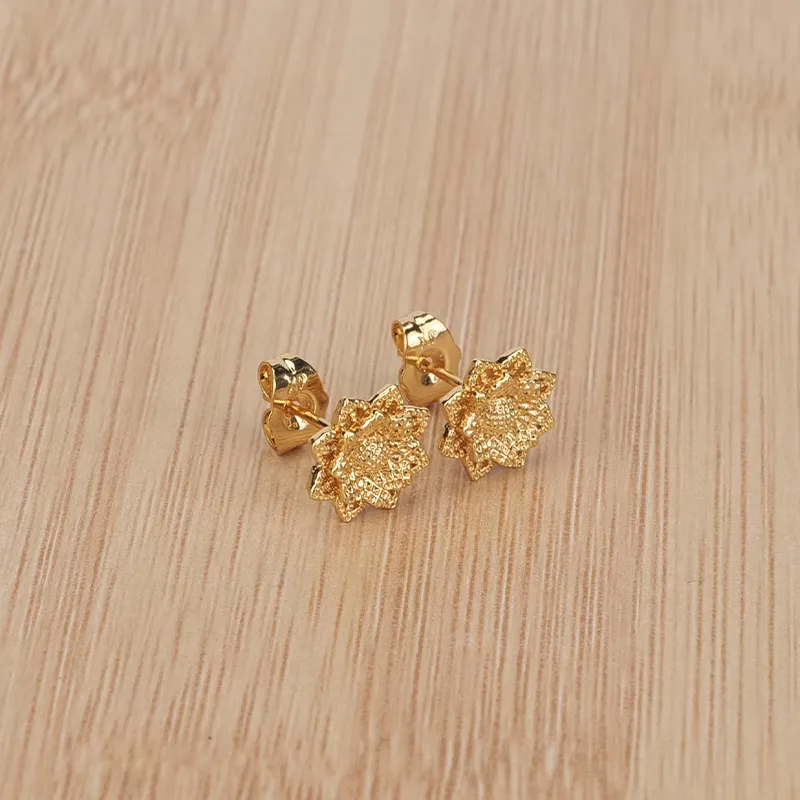 BLESSED BULLET Alloy Stud Earrings Women's Gold-4