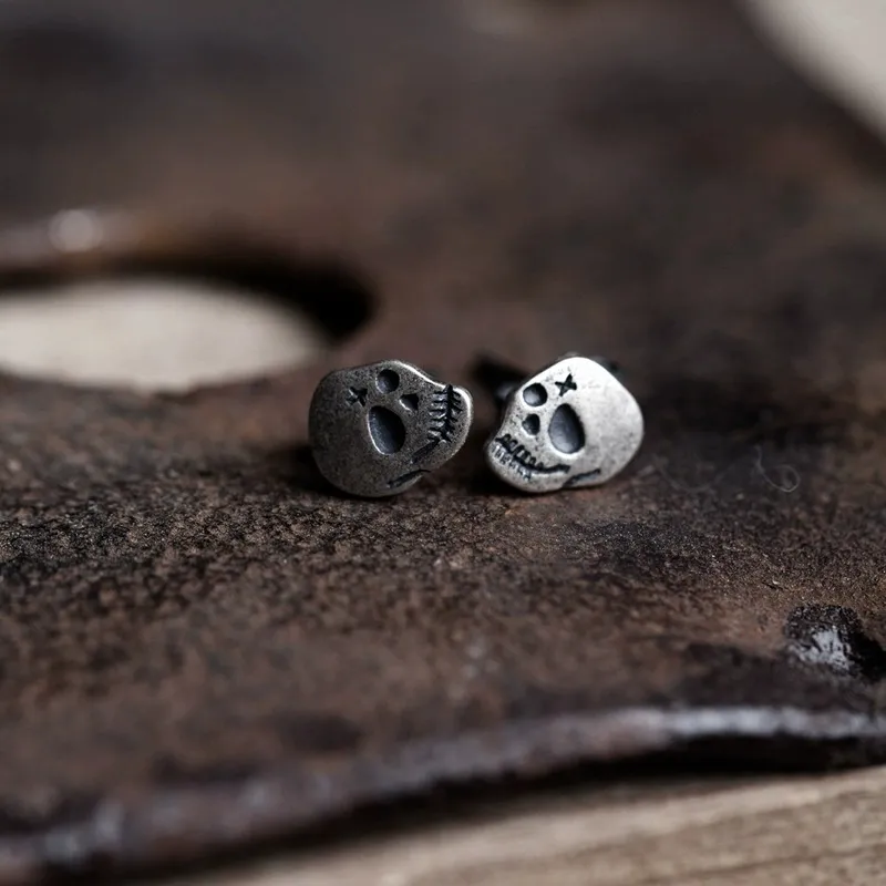 BLESSED BULLET Alloy Stud Earrings Men's-4