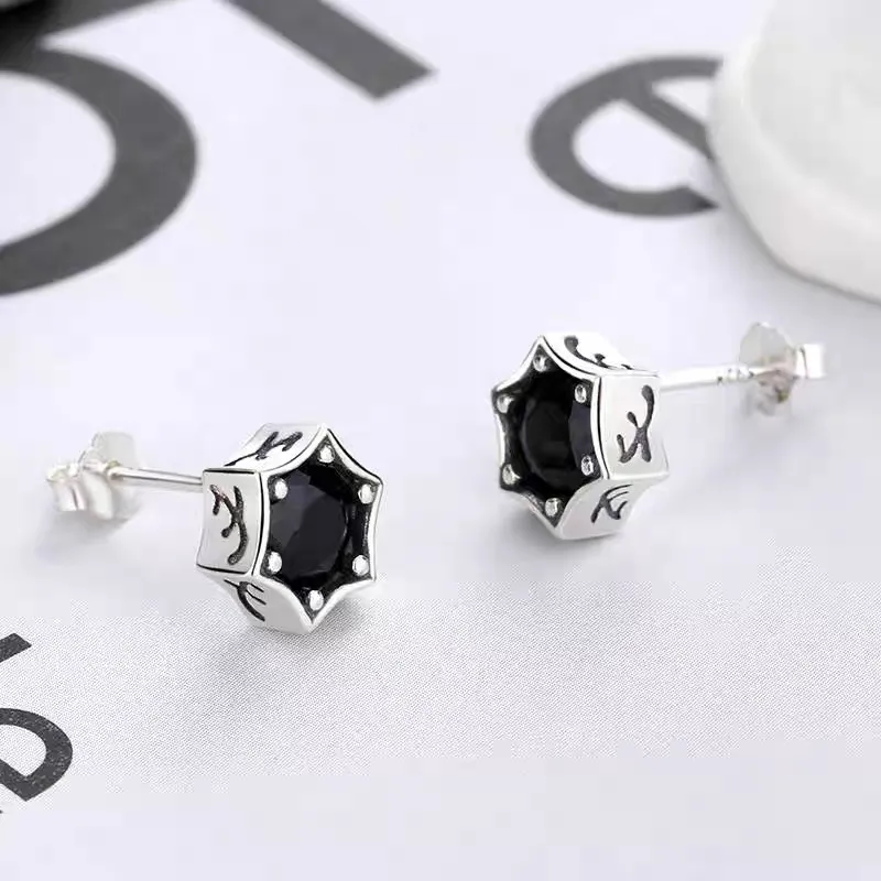 BLESSED BULLET Copper Alloy Stud Earrings Unisex-6