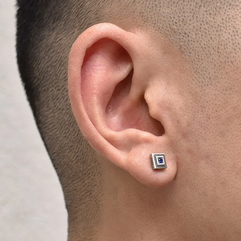 BLESSED BULLET Alloy Stud Earrings Men's-4