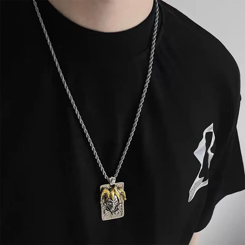 BLESSED BULLET Alloy Necklaces Men's-1