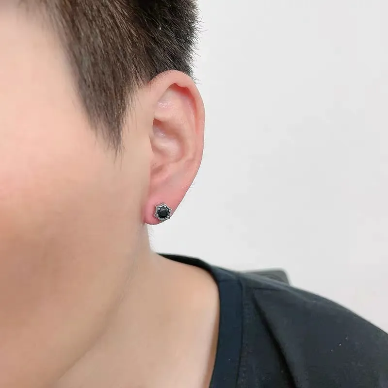 BLESSED BULLET Copper Alloy Stud Earrings Unisex-3