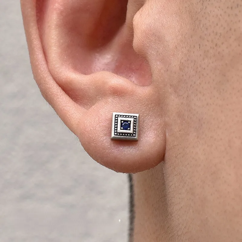 BLESSED BULLET Alloy Stud Earrings Men's-1