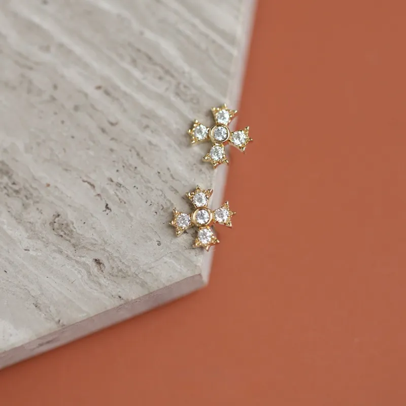 BLESSED BULLET Alloy Stud Earrings Women's-4