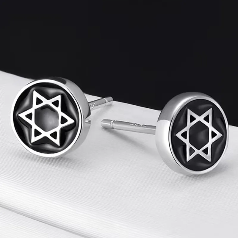 BLESSED BULLET Alloy Stud Earrings Men's-5