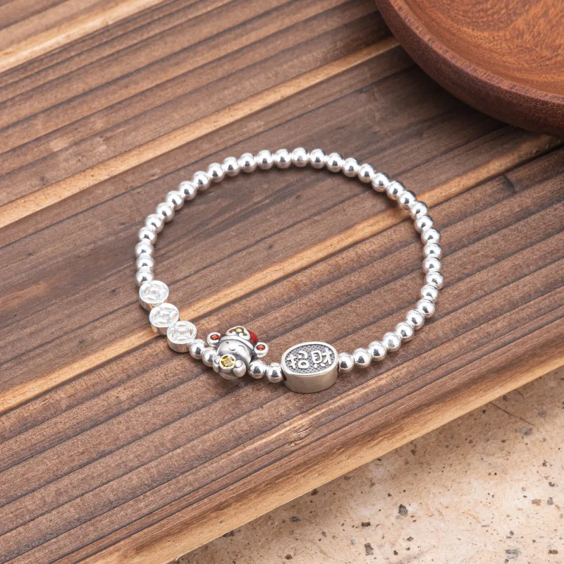 BLESSED BULLET 999 Fine Silver Bracelets Unisex-3