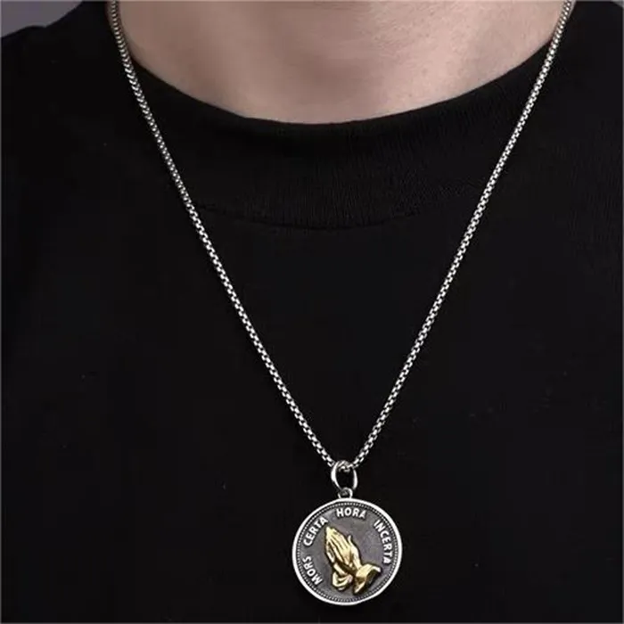BLESSED BULLET Titanium Steel Necklaces Unisex-3