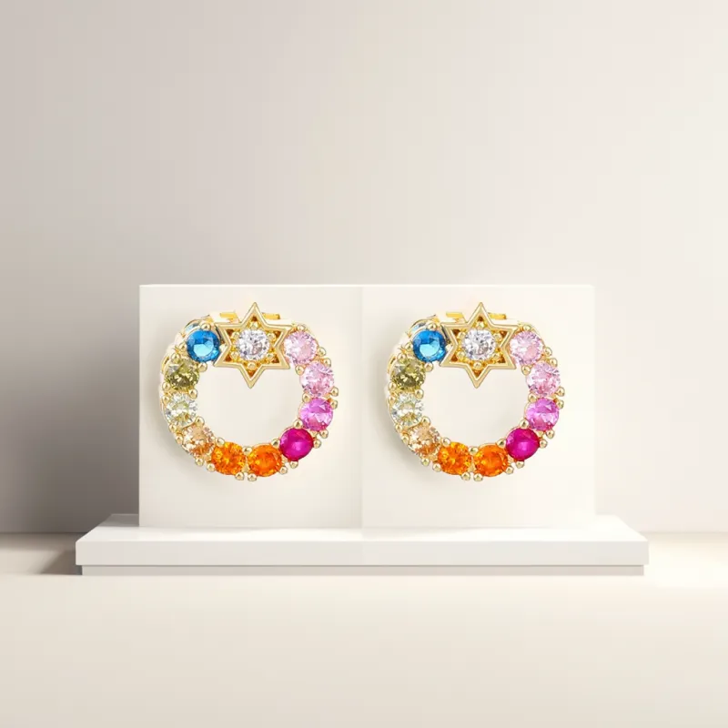 BLESSED BULLET Copper Earrings Women's-4
