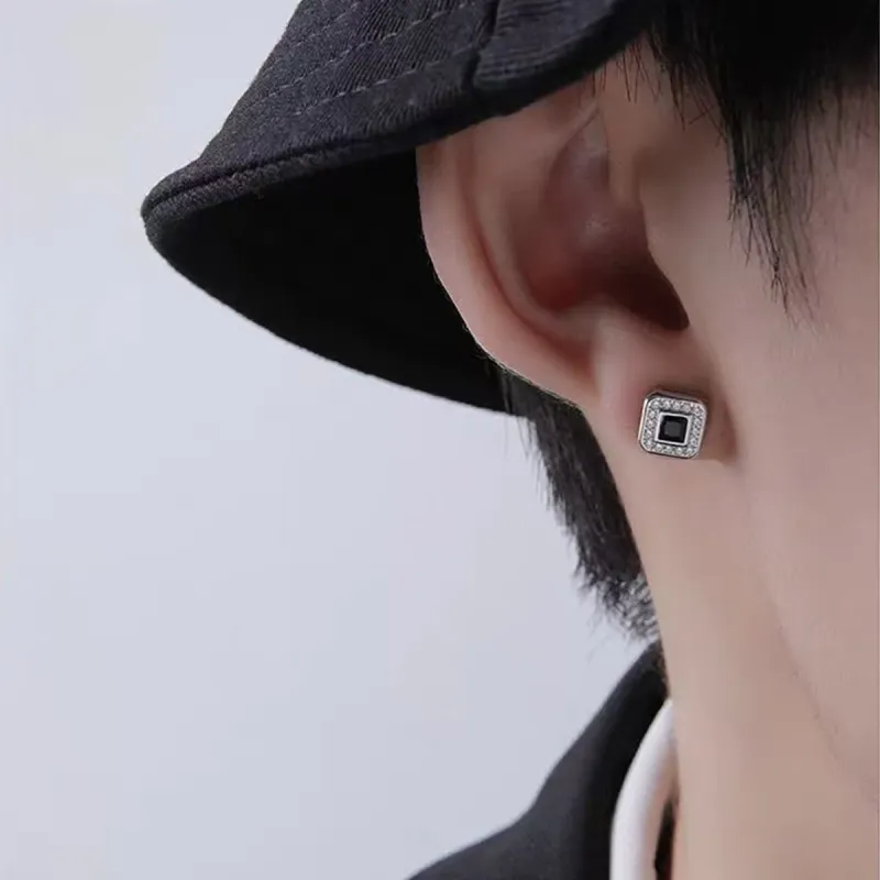 BLESSED BULLET Alloy Stud Earrings Men's-8
