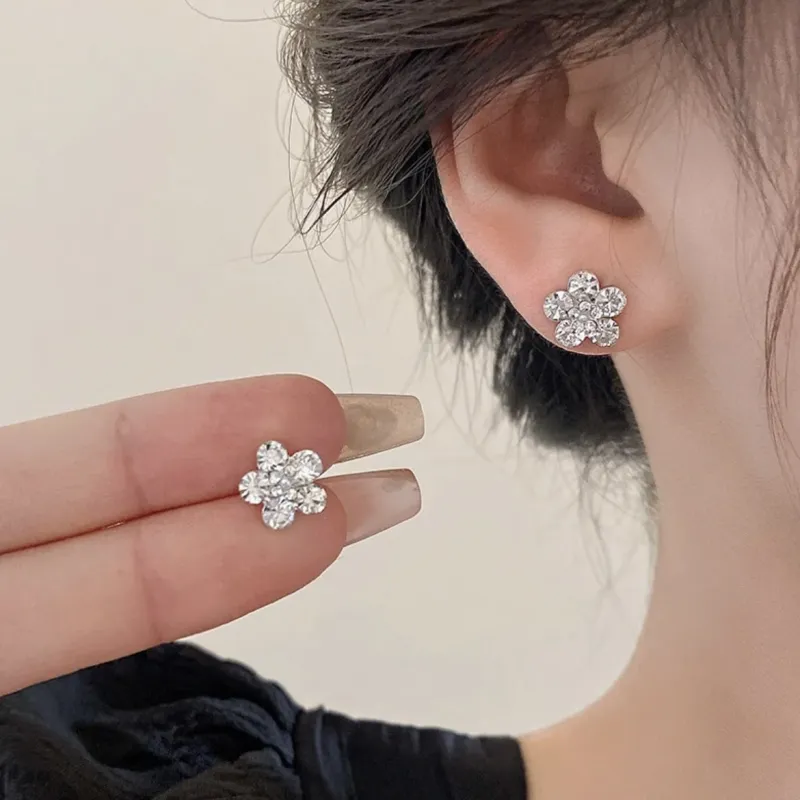 BLESSED BULLET S925 Sterling Silver Stud Stud Earrings Women's-4
