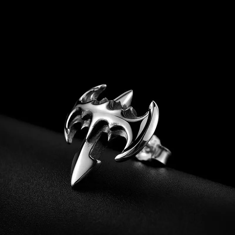 BLESSED BULLET Alloy Stud Earrings Men's-3