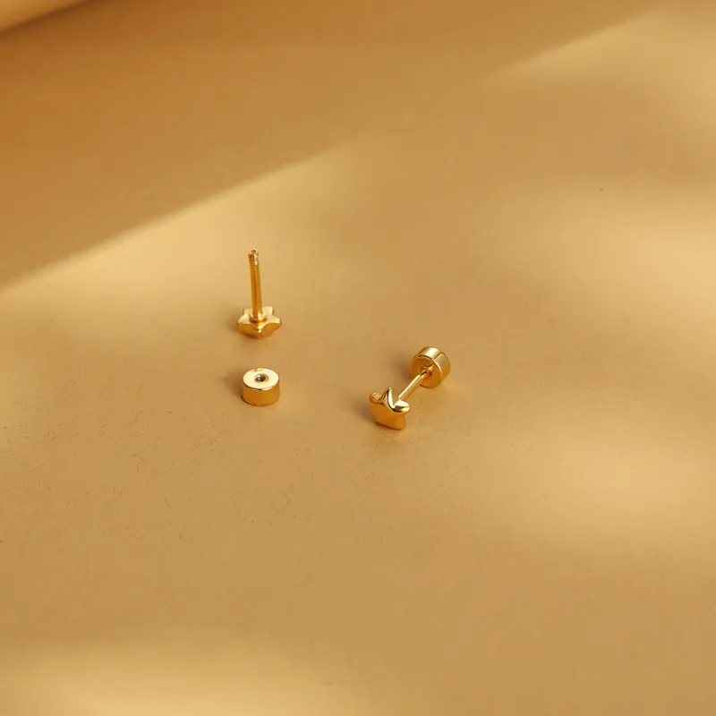 BLESSED BULLET Titanium Steel Stud Earrings Women's-3