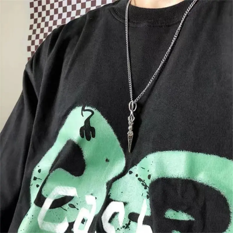 BLESSED BULLET Alloy Necklaces Unisex-3