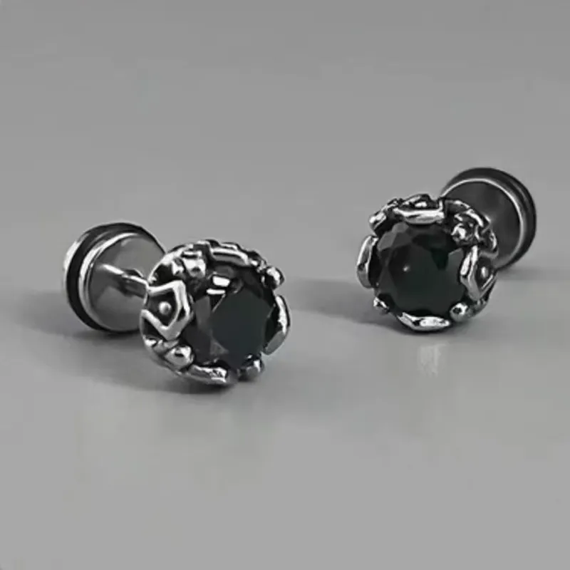 BLESSED BULLET Alloy Stud Earrings Men's-10