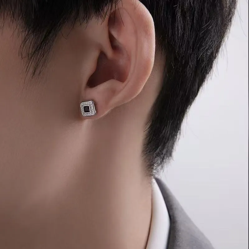 BLESSED BULLET Alloy Stud Earrings Men's-9