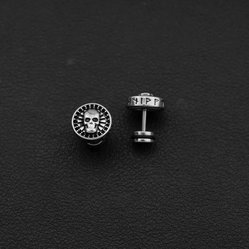 BLESSED BULLET Alloy Stud Earrings Men's-3