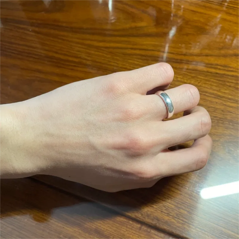 BLESSED BULLET Silver Rings Unisex-2