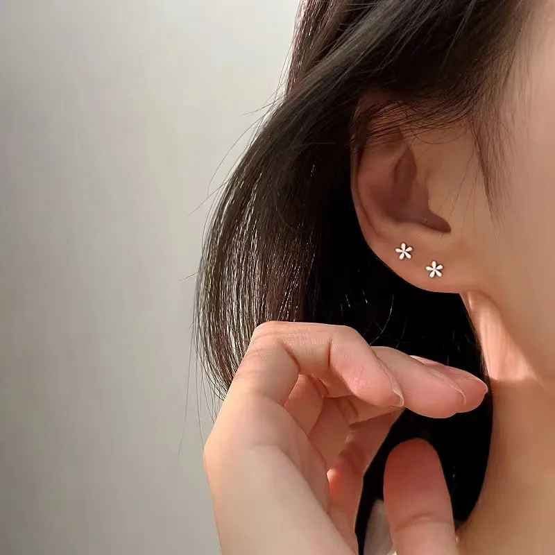 BLESSED BULLET 999 Fine Silver Stud Earrings Women's-5