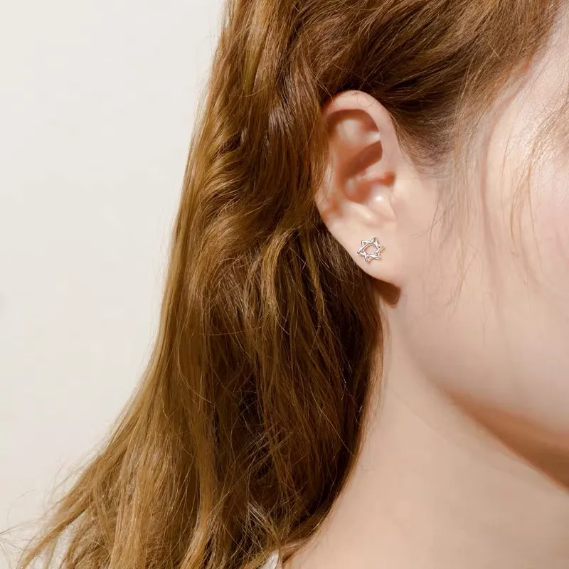 BLESSED BULLET Zircon Stud Earrings Women's-10