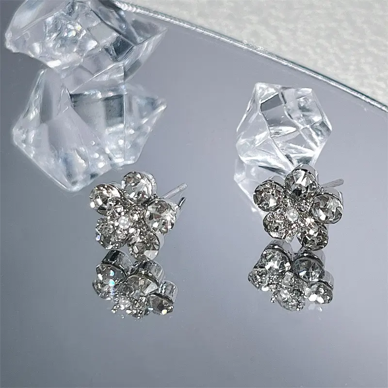 BLESSED BULLET S925 Sterling Silver Stud Stud Earrings Women's-1