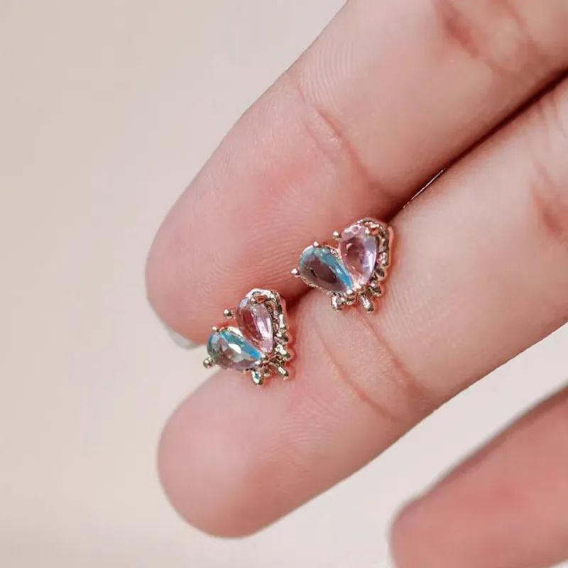 BLESSED BULLET S925 Sterling Silver Stud Stud Earrings Women's-1