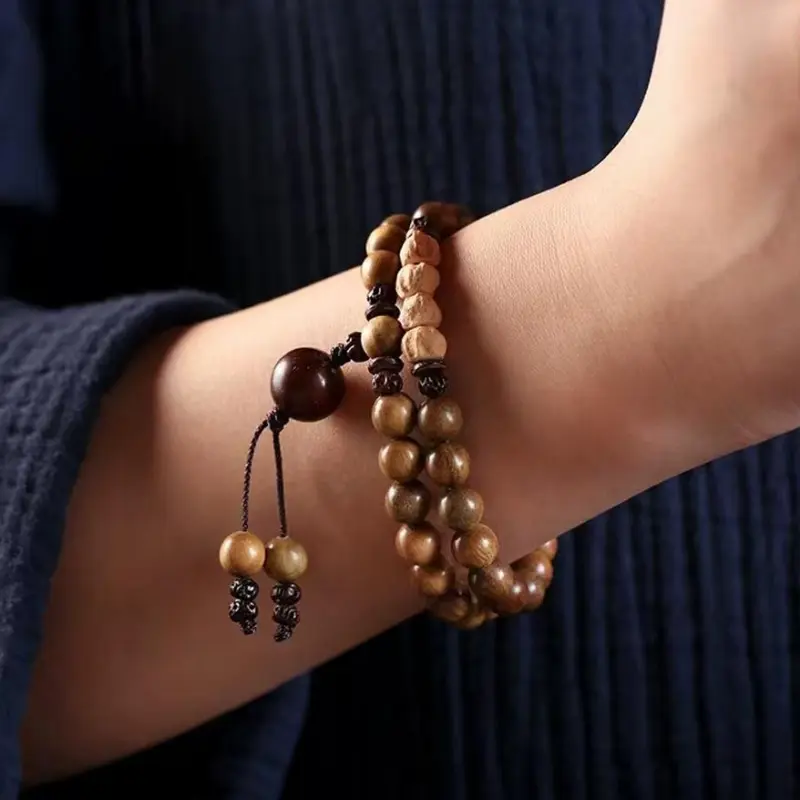 BLESSED BULLET Sandalwood Bracelets Unisex-3